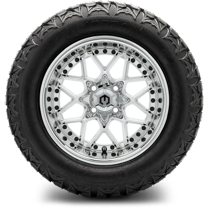 MODZ® 14" Formula Chrome Wheels & Off-Road Tires Combo (Arisun X-Armory All-Terrain 23x10-14 Radial)