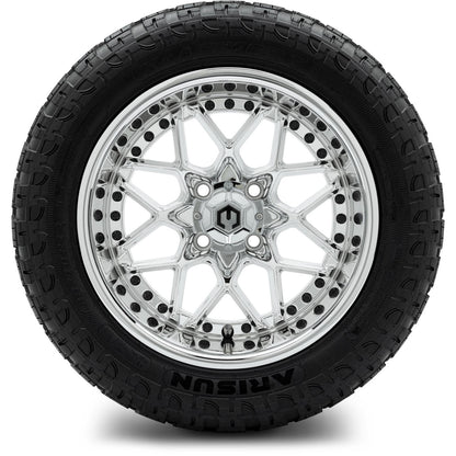 MODZ® 14" Formula Chrome Wheels & Off-Road Tires Combo (Arisun X-Trail All-Terrain 23x10-14)