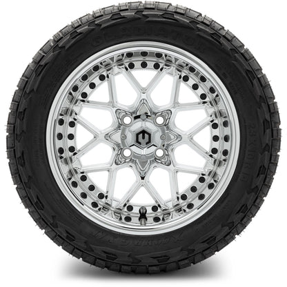 MODZ® 14" Formula Chrome Wheels & Off-Road Tires Combo (Arisun X-Trail All-Terrain 23x10-14)