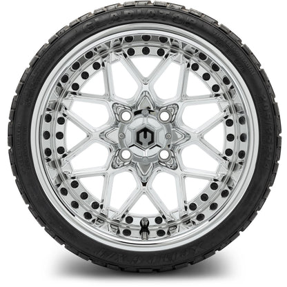 MODZ® 14" Formula Chrome Wheels & Off-Road Tires Combo (Arisun X-Armory All-Terrain 23x10-14 Radial)