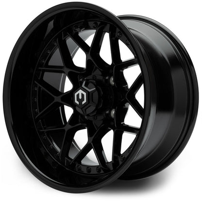 MODZ® 14" Formula Glossy Black Wheels & Off-Road Tires Combo (MODZ Gripz 23x10-14)