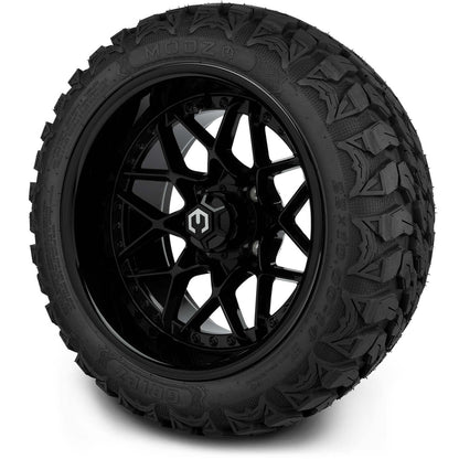 MODZ® 14" Formula Glossy Black Wheels & Off-Road Tires Combo (Arisun X-Trail All-Terrain 23x10-14)