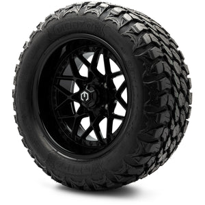 MODZ® 14" Formula Glossy Black Wheels & Off-Road Tires Combo (MODZ Gripz 23x10-14)