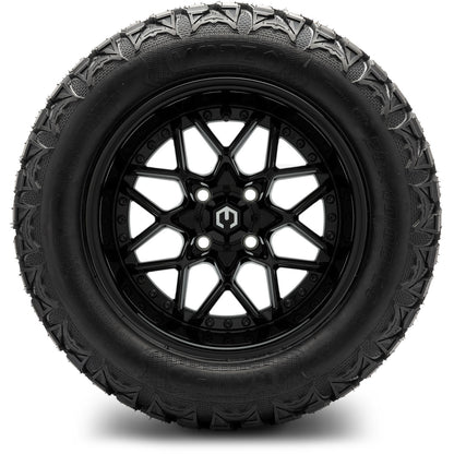MODZ® 14" Formula Glossy Black Wheels & Off-Road Tires Combo (Arisun X-Armory All-Terrain 23x10-14 Radial)