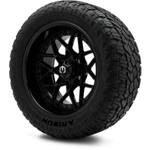 MODZ® 14" Formula Glossy Black Wheels & Off-Road Tires Combo (Arisun X-Armory All-Terrain 23x10-14 Radial)