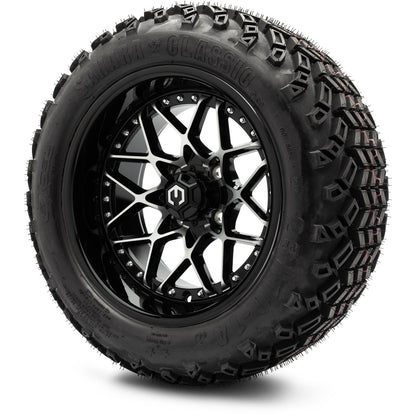 MODZ® 14" Formula Machined Black Wheels & Off-Road Tires Combo (Arisun X-Armory All-Terrain 23x10-14 Radial)