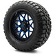 MODZ® 14" Formula Blue and Black Wheels & Off-Road Tires Combo (MODZ Gripz 23x10-14)