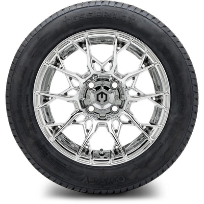 MODZ® 14" Chaos Chrome Wheels & Street Tires Combo (Arisun Cruze 205/30-14)