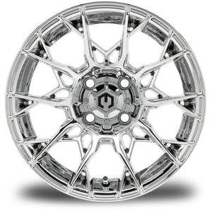 MODZ® 14" Chaos Chrome Wheels & Street Tires Combo (Arisun X-Sport 205/30-14)
