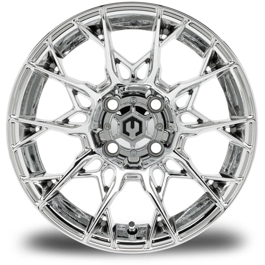 MODZ® 14" Chaos Chrome Wheels & Street Tires Combo (Arisun X-Sport 205/30-14)