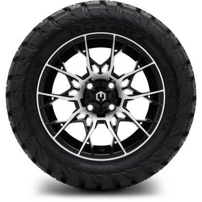 MODZ® 14" Chaos Machined Black Wheels & Off-Road Tires Combo (Arisun X-Armory All-Terrain 23x10-14 Radial)