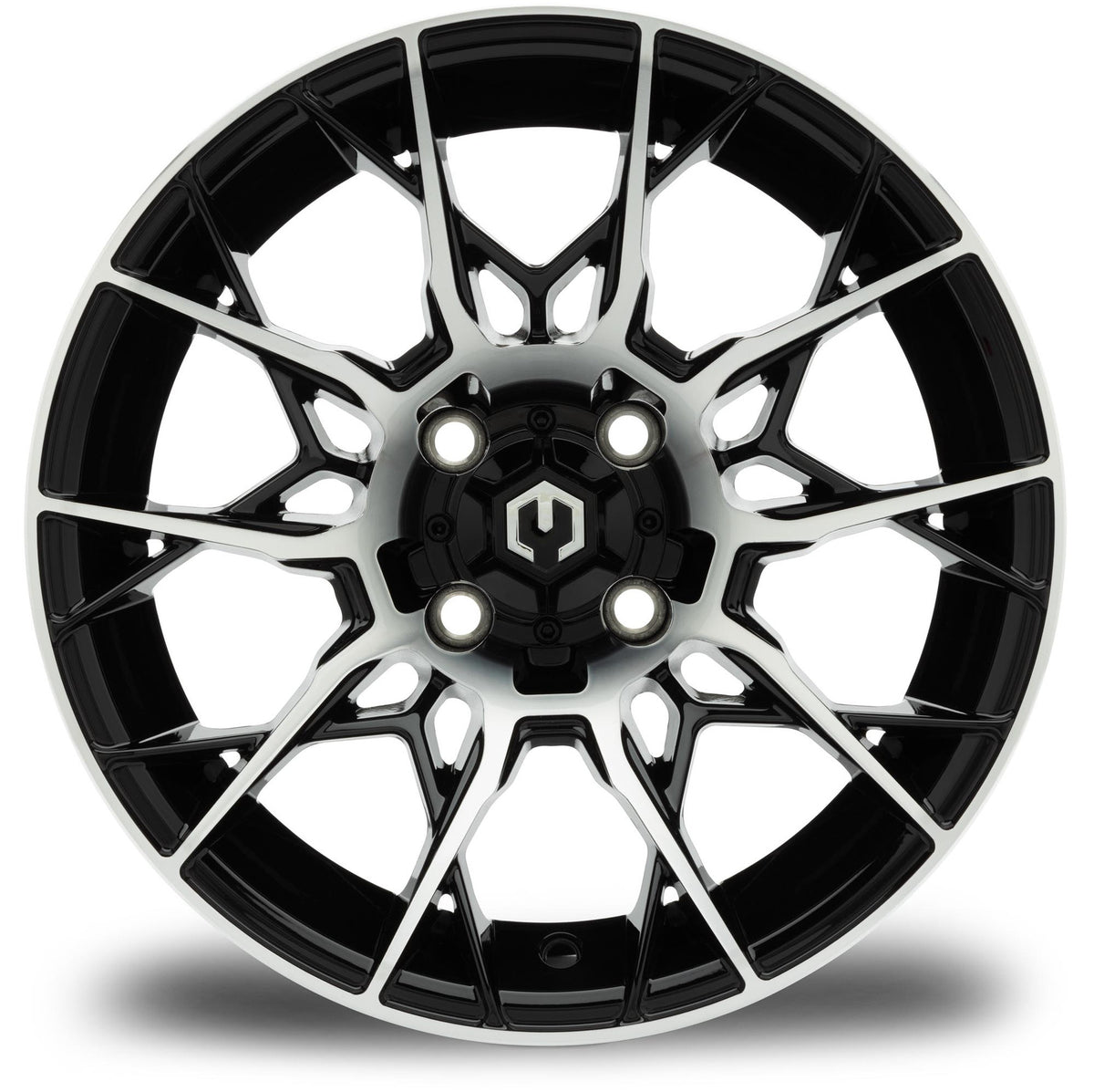 MODZ® 14" Chaos Machined Black Wheels & Off-Road Tires Combo (Arisun X-Trail All-Terrain 23x10-14)