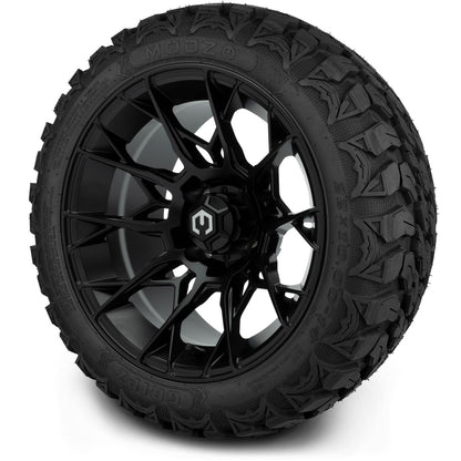 MODZ® 14" Chaos Matte Black Wheels & Off-Road Tires Combo (Arisun X-Armory All-Terrain 23x10-14 Radial)