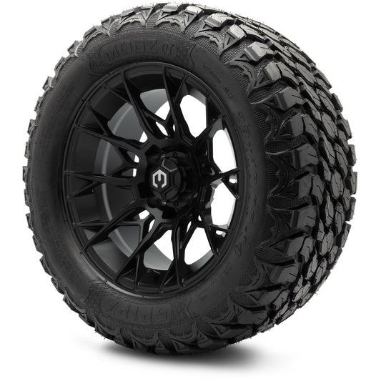 MODZ® 14" Chaos Matte Black Wheels & Off-Road Tires Combo (MODZ Gripz 23x10-14)