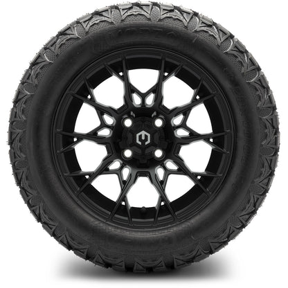 MODZ® 14" Chaos Matte Black Wheels & Off-Road Tires Combo (Arisun X-Armory All-Terrain 23x10-14 Radial)