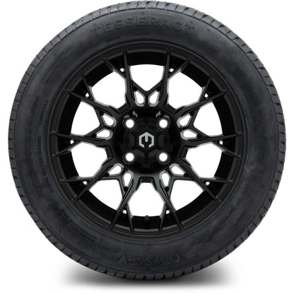 MODZ® 14" Chaos Matte Black Wheels & Street Tires Combo (Arisun Cruze 205/30-14)