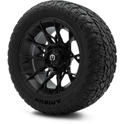 MODZ® 14" Chaos Matte Black Wheels & Off-Road Tires Combo (Arisun X-Trail All-Terrain 23x10-14)
