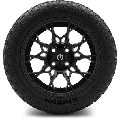 MODZ® 14" Chaos Matte Black Wheels & Off-Road Tires Combo (Xcomp Gladiator 23-10-14 Radial)