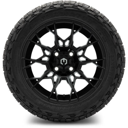 MODZ® 14" Chaos Matte Black Wheels & Off-Road Tires Combo (Xcomp Gladiator 23-10-14 Radial)