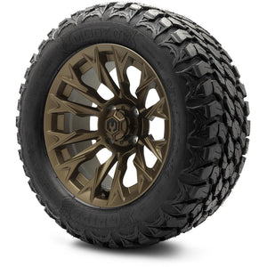 MODZ® 14" Falcon Matte Bronze Wheels & Off-Road Tires Combo (MODZ Gripz 23x10-14)