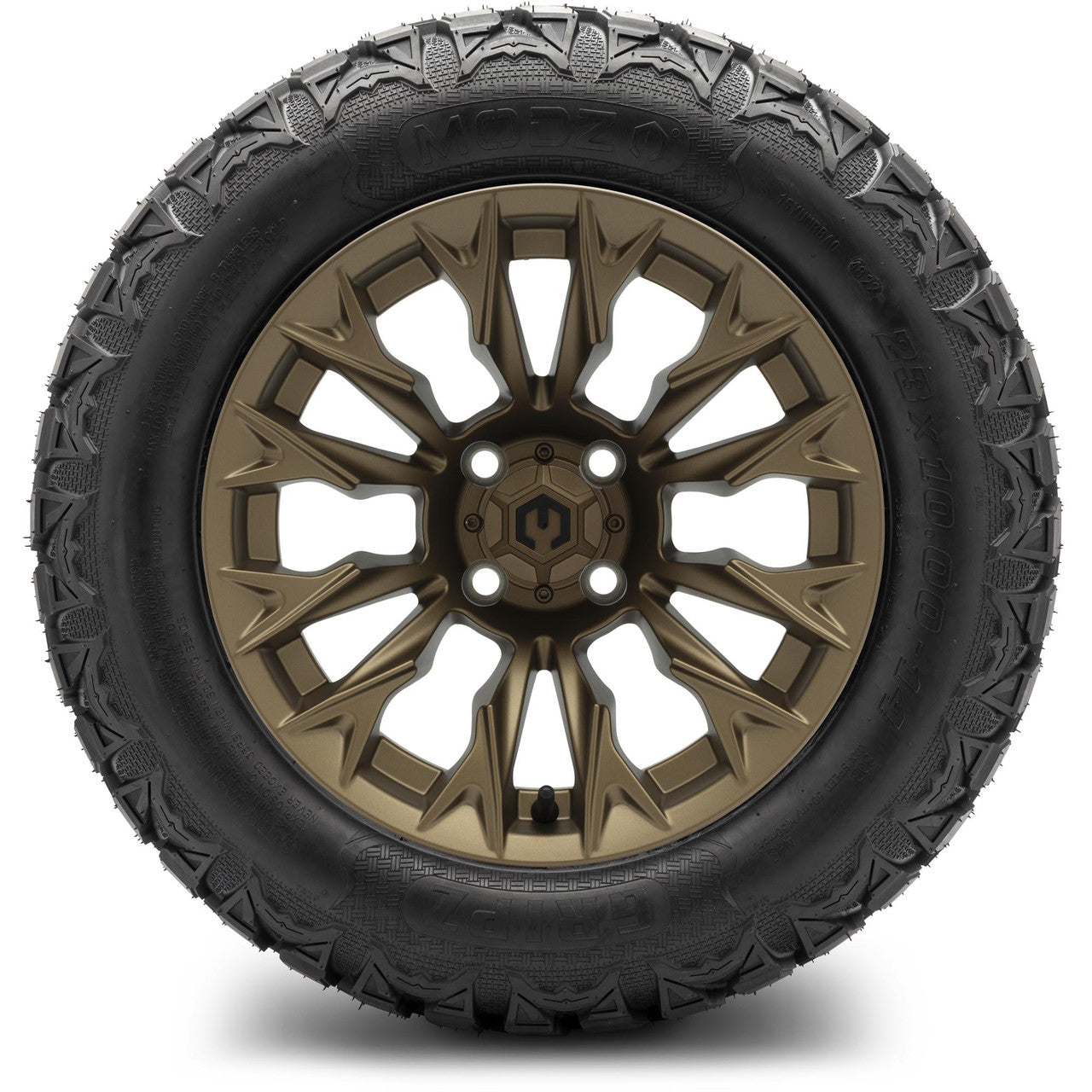 MODZ® 14" Falcon Matte Bronze Wheels & Off-Road Tires Combo (Arisun X-Trail All-Terrain 23x10-14)