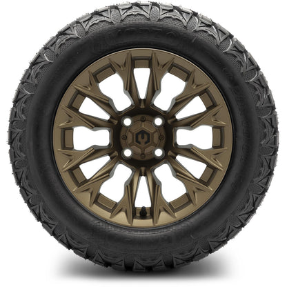 MODZ® 14" Falcon Matte Bronze Wheels & Off-Road Tires Combo (Xcomp Gladiator 23-10-14 Radial)