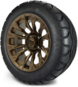 MODZ® 14" Falcon Matte Bronze Wheels & Street Tires Combo (MODZ Street Fox Radial 23x10-14)