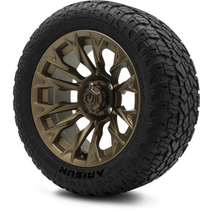 MODZ® 14" Falcon Matte Bronze Wheels & Off-Road Tires Combo (Arisun X-Armory All-Terrain 23x10-14 Radial)
