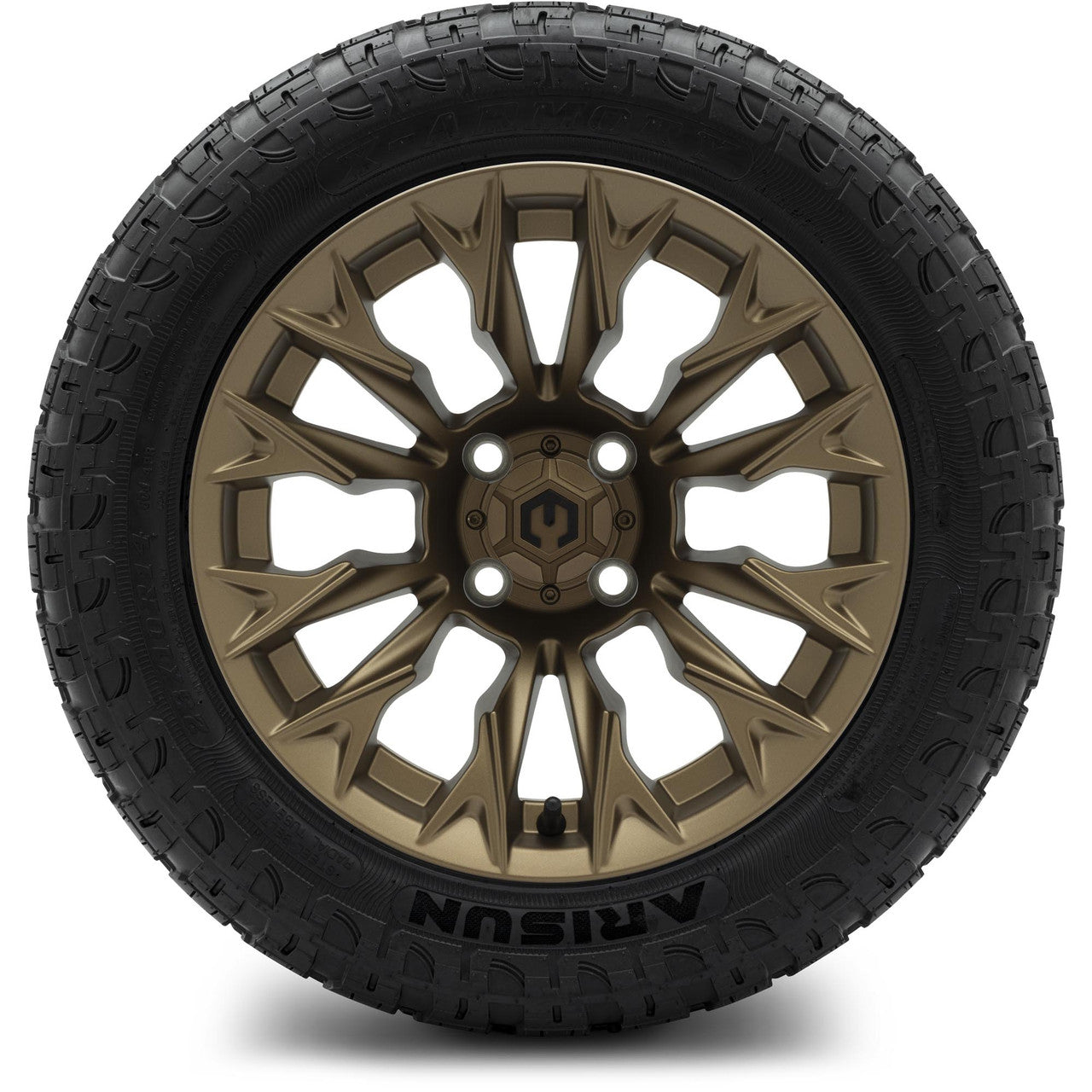 MODZ® 14" Falcon Matte Bronze Wheels & Off-Road Tires Combo (Xcomp Gladiator 23-10-14 Radial)