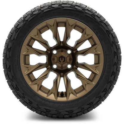 MODZ® 14" Falcon Matte Bronze Wheels & Off-Road Tires Combo (Xcomp Gladiator 23-10-14 Radial)