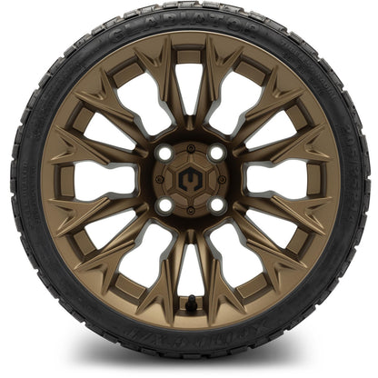 MODZ® 14" Falcon Matte Bronze Wheels & Off-Road Tires Combo (Xcomp Gladiator 23-10-14 Radial)