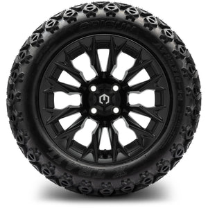 MODZ® 14" Falcon Matte Black Wheels & Off-Road Tires Combo (Arisun X-Trail All-Terrain 23x10-14)