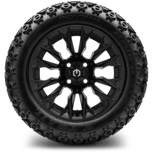 MODZ® 14" Falcon Matte Black Wheels & Off-Road Tires Combo (Arisun X-Trail All-Terrain 23x10-14)