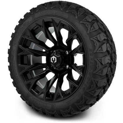 MODZ® 14" Falcon Matte Black Wheels & Off-Road Tires Combo (Arisun X-Armory All-Terrain 23x10-14 Radial)