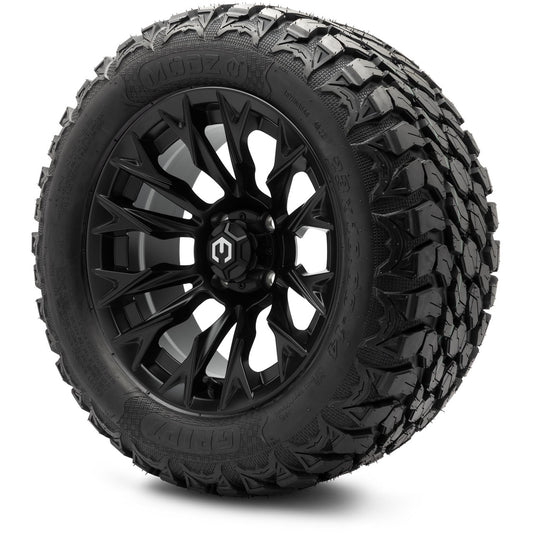 MODZ® 14" Falcon Matte Black Wheels & Off-Road Tires Combo (MODZ Gripz 23x10-14)