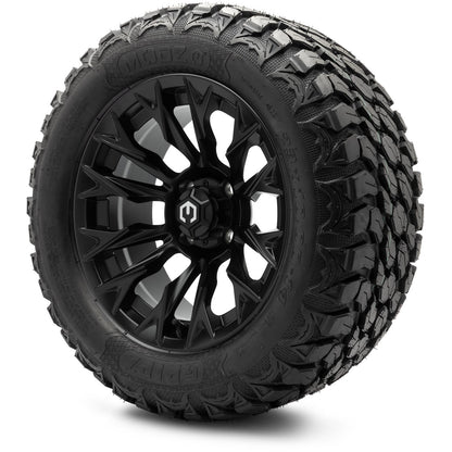 MODZ® 14" Falcon Matte Black Wheels & Off-Road Tires Combo (Arisun X-Armory All-Terrain 23x10-14 Radial)