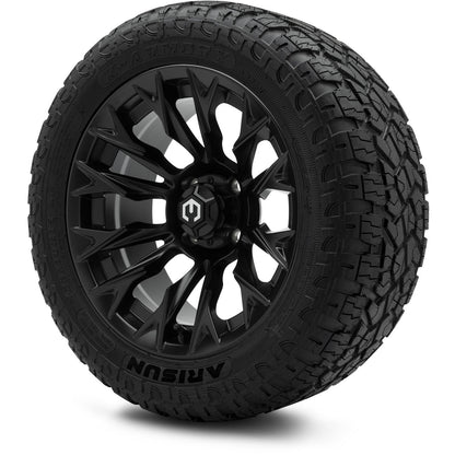 MODZ® 14" Falcon Matte Black Wheels & Off-Road Tires Combo (Arisun X-Trail All-Terrain 23x10-14)