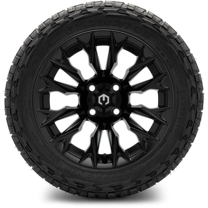 MODZ® 14" Falcon Matte Black Wheels & Off-Road Tires Combo (Arisun X-Trail All-Terrain 23x10-14)