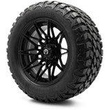 MODZ® 14" Galaxy Glossy Black Wheels & Off-Road Tires Combo (MODZ Gripz 23x10-14)