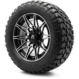 MODZ® 14" Galaxy Machined Black Wheels & Off-Road Tires Combo (MODZ Gripz 23x10-14)