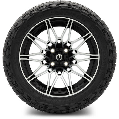 MODZ® 14" Galaxy Machined Black Wheels & Off-Road Tires Combo (Arisun X-Trail All-Terrain 23x10-14)