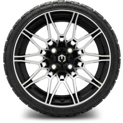 MODZ® 14" Galaxy Machined Black Wheels & Off-Road Tires Combo (Arisun X-Armory All-Terrain 23x10-14 Radial)