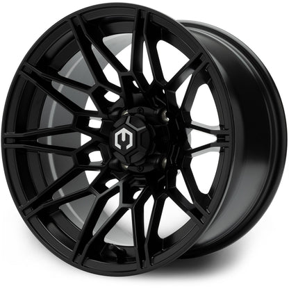 MODZ® 14" Galaxy Matte Black Wheels & Off-Road Tires Combo (MODZ Gripz 23x10-14)