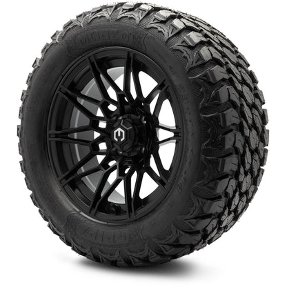 MODZ® 14" Galaxy Matte Black Wheels & Off-Road Tires Combo (Arisun X-Armory All-Terrain 23x10-14 Radial)