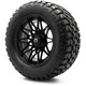 MODZ® 14" Galaxy Matte Black Wheels & Off-Road Tires Combo (MODZ Gripz 23x10-14)