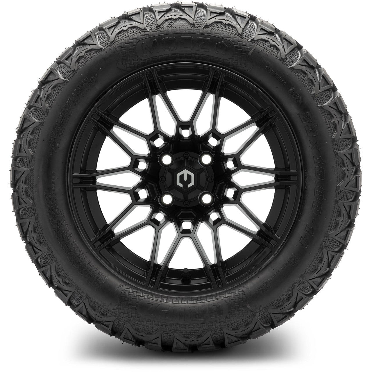 MODZ® 14" Galaxy Matte Black Wheels & Off-Road Tires Combo (Xcomp Gladiator 23-10-14 Radial)