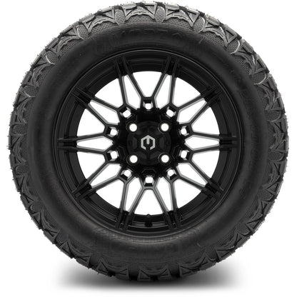 MODZ® 14" Galaxy Matte Black Wheels & Off-Road Tires Combo (Xcomp Gladiator 23-10-14 Radial)