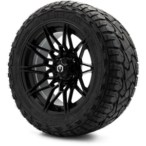 MODZ® 14" Galaxy Matte Black Wheels & Off-Road Tires Combo (Xcomp Gladiator 23-10-14 Radial)