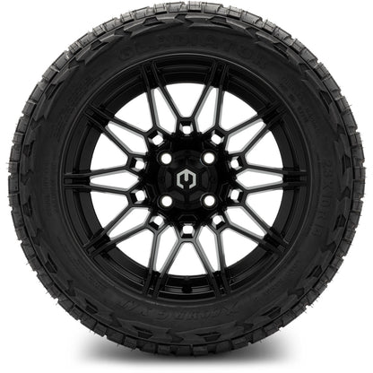 MODZ® 14" Galaxy Matte Black Wheels & Off-Road Tires Combo (Arisun X-Armory All-Terrain 23x10-14 Radial)