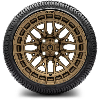 MODZ® 14" Torrent Matte Bronze Wheels & Street Tires Combo (MODZ Street Fox Radial 23x10-14)